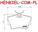 Tarcze hamulcowe pełne z łożyskiem i pierścieniem ABS MIKODA 1783L + KLOCKI QUARO QP3612C ceramiczne - FIAT TALENTO NISSAN NV300 OPEL VIVARO B RENAULT TRAFIC III - OŚ TYLNA