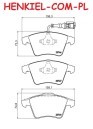 Klocki hamulcowe BOSCH 0986494107 - VW MULTIVAN V VI TRANSPORTER V T5 VI T6 - OŚ PRZEDNIA