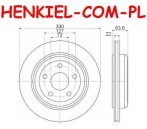 Tarcze hamulcowe wentylowane MIKODA 2537 + KLOCKI MIKODA 71691 - JEEP GRAND CHEROKEE IV (WK, WK2) - OŚ TYLNA