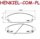 Klocki hamulcowe TEXTAR 2425001 - JEEP COMMANDER (XK) GRAND CHEROKEE III (WH, WK) - OŚ PRZEDNIA