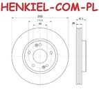 Tarcze hamulcowe wentylowane MIKODA 1119 + KLOCKI BREMBO P30055 - HYUNDAI ix20 (JC) (sys. TRW) KIA SOUL II (PS) - OŚ PRZEDNIA