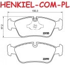 Klocki hamulcowe MIKODA 70433 - BMW 1 (E81, E87) 3 (E90) - OŚ PRZEDNIA