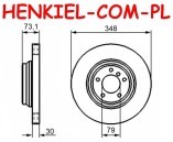 Tarcze hamulcowe wentylowane MIKODA 0421 + KLOCKI FERODO FDB1628 - BMW 3 (E90, E91, E92, E93) X1 (E84) - OŚ PRZEDNIA