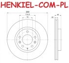 Tarcza hamulcowa wentylowana MIKODA 1333 - MAZDA MX-5 III (NC) - OŚ PRZEDNIA