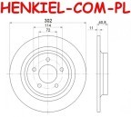 Tarcze hamulcowe pełne MIKODA 1330 + KLOCKI FERODO FDB1766 - MAZDA 5 (CR19,CW) - OŚ TYLNA