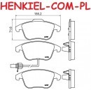 Klocki hamulcowe BREMBO P85113 - AUDI A4 (8K2, B8) A5 (8T3) - OŚ PRZEDNIA