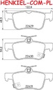 Klocki hamulcowe MIKODA 70858 - HONDA CIVIC X Coupe Hatchback Liftback (FC_, FK_) Sedan (FC_) CIVIC XI Hatchback Liftback (FL) Sedan (FE) e (ZC7_) - OŚ TYLNA