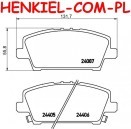 Klocki hamulcowe BREMBO P28037 - HONDA CIVIC VIII Hatchback (FN,FK) UFO - OŚ PRZEDNIA