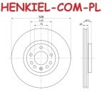 Tarcza hamulcowa wentylowana DELPHI BG3770C - OPEL ADAM ASTRA G ASTRA H CORSA D CORSA E MERIVA A MERIVA B ZAFIRA A ZAFIRA B SAAB 9-5 - OŚ PRZEDNIA