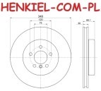 Tarcze hamulcowe wentylowane MIKODA 0473 + KLOCKI QUARO QP2153C ceramiczne - BMW 5 (F10, F11, F07) 6 (F06, F12, F13) 7 (F01, F02, F03, F04) - OŚ PRZEDNIA