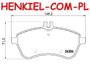 Tarcze hamulcowe wentylowane MIKODA 1471 GT malowane, nacinane, wiercone, kolor: czarny + KLOCKI QUARO QP4442C ceramiczne - MERCEDES KLASA C (W204,S204,C204) KLASA E (W212,S212,A207,C207) SLC (R172) SLK (R172) - OŚ PRZEDNIA