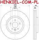 Tarcze hamulcowe wentylowane MIKODA 1834 + KLOCKI BREMBO P36035 - JAGUAR XE (X760) XF II (X260) XF SPORTBRAKE (X260) - OŚ PRZEDNIA