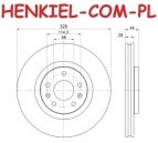 Tarcze hamulcowe wentylowane MIKODA 1779 + KLOCKI QUARO QP7137C ceramiczne - RENAULT ESPACE V GRAND SCÉNIC IV SCÉNIC IV TALISMAN MEGANE IV - OŚ PRZEDNIA