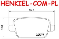 Tarcze hamulcowe pełne MIKODA 2618 + KLOCKI MIKODA 70745 - LAND ROVER FREELANDER 2 (L359) - OŚ TYLNA