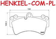 Klocki hamulcowe BOSCH 0986424739 - AUDI Q7 (4LB) VW TOUAREG (7LA, 7L6, 7L7) PORSCHE CAYENNE (9PA) - OŚ PRZEDNIA