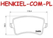 Klocki hamulcowe ATE 13.0460-2747.2 - AUDI A4 (8K2, B8) A4 Allroad (8KH, B8) A4 Avant (8K5, B8) A5 (8T3) A5 Kabriolet (8F7) A5 Sportback (8TA) Q5 (8RB) - OŚ TYLNA