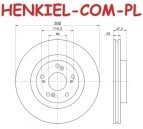 Tarcza hamulcowa wentylowana MIKODA 0848 - HONDA CIVIC VIII (FN,FK) UFO CR-V II (RD_) - OŚ PRZEDNIA