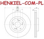 Tarcze hamulcowe wentylowane MIKODA 0830 + KLOCKI FERODO FDB4269 - HONDA ACCORD VIII (CU) ACCORD VIII Kombi (CW) - OŚ PRZEDNIA