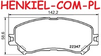 Klocki hamulcowe MIKODA 71787 - RENAULT ESPACE V (JR_) MEGANE IV Hatchback (B9A/M/N_) MEGANE IV Grandtour (K9A/M/N_) SCÉNIC IV (J9_) GRAND SCÉNIC IV (R9_) TALISMAN (L2M_) TALISMAN Grandtour (KP_) - OŚ PRZEDNIA