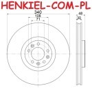 Tarcze hamulcowe wentylowane MIKODA 0570 + KLOCKI MIKODA 70570 - CITROËN C5 III (RD_) C5 III Break (RW_) C6 (TD_) PEUGEOT 407 (6D_) 407 SW (6E_) 407 Coupe (6C_) 508 I (8D_) 508 SW I (8E_) - OŚ PRZEDNIA