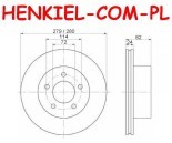 Tarcza hamulcowa wentylowana DDF1027 - JEEP CHEROKEE (XJ) GRAND CHEROKEE I (ZJ) WRANGLER I (YJ, SJ_) WRANGLER II (TJ) - OŚ PRZEDNIA