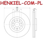 Tarcze hamulcowe wentylowane MIKODA 4216 + KLOCKI REMSA 165300 - AUDI TT (FV3, FVP) TT Roadster (FV9, FVR) - OŚ PRZEDNIA