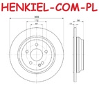 Tarcze hamulcowe pełne MIKODA 1497 + KLOCKI BREMBO P50126 - MERCEDES KLASA V (W447) VITO Mixto (W447) VITO Tourer (W447) VITO nadwozie pełne (W447) - OŚ TYLNA