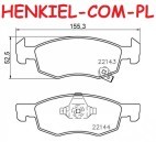 Tarcze hamulcowe wentylowane MIKODA 0354 GT malowane, nacinane, wiercone, kolor: czarny + KLOCKI BREMBO P59084 - OPEL CORSA E CORSA E Van - OŚ PRZEDNIA