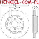 Tarcze hamulcowe wentylowane MIKODA 0449 + KLOCKI QUARO QP8141C ceramiczne - BMW 3 (E46) - OŚ TYLNA