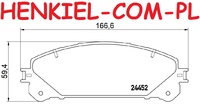 Klocki hamulcowe MIKODA 72272 - DAIHATSU ALTIS LEXUS ES (V6)(Z10,A10,H10) LM (H1) LM (H3,AAWH1) NX (Z1) NX II (A2,H2) RX (L1) RX (L2) RZ (BM1) SUBARU SOLTERRA TOYOTA ALPHARD/VELLFIRE (H2)(H3)(H4) AVALON (X5) bZ4X (EAM1) CAMRY (V7,VA7,VH7) CROWN (SH3) HARRIER (U6) HIGHLANDER/KLUGER (U4)(U5) PREVIA III (R2,R5) RAV 4 III (A3) RAV 4 IV (A4) RAV 4 V (A5,H5) SIENNA (L3)(L4) - OŚ PRZEDNIA