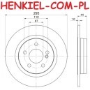 Tarcze hamulcowe pełne MIKODA 1485 + KLOCKI BREMBO P50091 - MERCEDES KLASA A (W176) KLASA B (W246, W242) CLA Coupe (C117) CLA Shooting Brake (X117) KLASA GLA (X156) - OŚ TYLNA