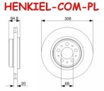 Tarcze hamulcowe wentylowane MIKODA 2428 + KLOCKI TEXTAR 2401101 - VOLVO XC90 I - OŚ TYLNA