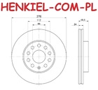 Tarcza hamulcowa wentylowana MIKODA 4215  - AUDI A3 (8V1, 8VK) A3 Sportback (8VA, 8VF) A3 Limousine (8VS, 8VM) A3 Kabriolet (8V7, 8VE) SKODA OCTAVIA III SEAT LEON (5F1) LEON SC ST VW GOLF VII GOLF ALLTRACK VII GOLF SPORTSVAN - OŚ PRZEDNIA