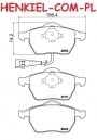 Tarcze hamulcowe wentylowane MIKODA 0264 + KLOCKI MIKODA 70253 - AUDI SKODA SEAT VW - OŚ PRZEDNIA