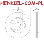 Tarcza hamulcowa wentylowana BREMBO 09.B355.11 - 09.B355.10 - OPEL ASTRA J CHEVROLET CRUZE AVEO - OŚ PRZEDNIA