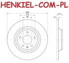 Tarcze hamulcowe pełne MIKODA 4232 + KLOCKI MIKODA 70274 - AUDI A6 Allroad C6 (4FH) - OŚ TYLNA