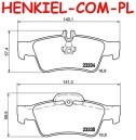 Tarcze hamulcowe wentylowane MIKODA 1452 + KLOCKI QUARO QP6575C ceramiczne - MERCEDES CLS (C219,C218,X218) KLASA E (W211,S211,W212,S212) - OŚ TYLNA