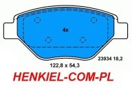 KLOCKI HAMULCOWE BREMBO P68031 - RENAULT MEGANE II - PRZÓD