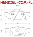 Tarcze hamulcowe wentylowane MIKODA 2537 + KLOCKI FERODO FDB4819 - JEEP GRAND CHEROKEE IV (WK, WK2) - OŚ TYLNA