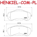 Klocki hamulcowe QUARO QP3860C ceramiczne - PEUGEOT 308 II (LB_, LP_, LW_, LH_, L3_) 308 SW II (LC_, LJ_, LR_, LX_, L4_) - OŚ PRZEDNIA