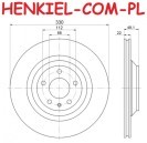 Tarcza hamulcowa wentylowana MIKODA 4210 - AUDI A6 (4F2,C6) A6 Avant (4F5,C6) - OŚ TYLNA 