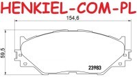 Tarcze hamulcowe wentylowane MIKODA 2270 + KLOCKI ATE 13.0460-5770.2 - LEXUS IS C (GSE2) IS II (_E2_) IS III (_E3_) - OŚ PRZEDNIA