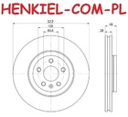 Tarcze hamulcowe wentylowane MIKODA 2441 + KLOCKI MIKODA 72441 - VOLVO XC60 II (246) S60 III (224) S90 II (234) V90 II Kombi (235, 236) V60 II (225, 227) - OŚ PRZEDNIA