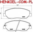 Tarcze hamulcowe wentylowane MIKODA 1159 + KLOCKI MIKODA 71744 - HYUNDAI GRAND SANTA FÉ SANTA FÉ II (CM) SANTA FÉ III (DM) KIA SORENTO II (XM) - OŚ PRZEDNIA