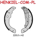 Bębny hamulcowe z łożyskiem i pierścieniem ABS MIKODA 9422L + SZCZĘKI SAMKO 89220 - DS  DS 3 CITROEN  C3 II (SC_) C3 III (SX)  DS3 C-ELYSEE PEUGEOT 207 208 301 - OŚ TYLNA