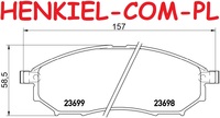 Tarcze hamulcowe wentylowane MIKODA 1546 + KLOCKI QUARO QP8960C ceramiczne - INFINITI EX G Coupe G Sedan M (Y51) M35 M45 NISSAN MURANO I (Z50) MURANO II (Z51) MURANO II VAN (Z51) - OŚ PRZEDNIA