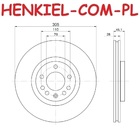 Tarcze hamulcowe wentylowane MIKODA 1660 + KLOCKI BREMBO P59094 - OPEL CORSA D (S07) - OŚ PRZEDNIA