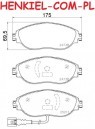 Klocki hamulcowe MIKODA 74216 - AUDI SEAT SKODA VW - OŚ PRZEDNIA