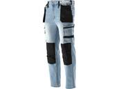 SPODNIE ROBOCZE MONTERSKIE STRETCH JEANS LIGHT BLUE r. M YATO YT-79071