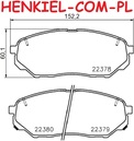 Tarcze hamulcowe wentylowane MIKODA 1159 + KLOCKI QUARO QP7701C ceramiczne - HYUNDAI SANTA FE IV (TM, TMA) SANTA FE IV SUV Van (TM) KIA SORENTO III (UM) - OŚ PRZEDNIA